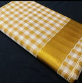 Womens Checked Tissue saree - Ready to wear