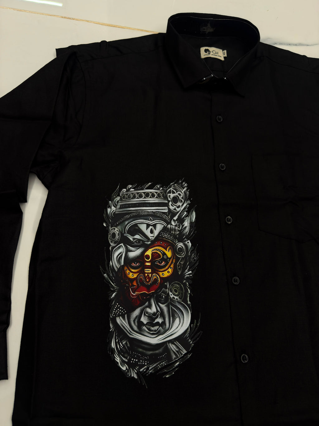 Theyyam Chronicles – Premium Black Graphic Shirt
