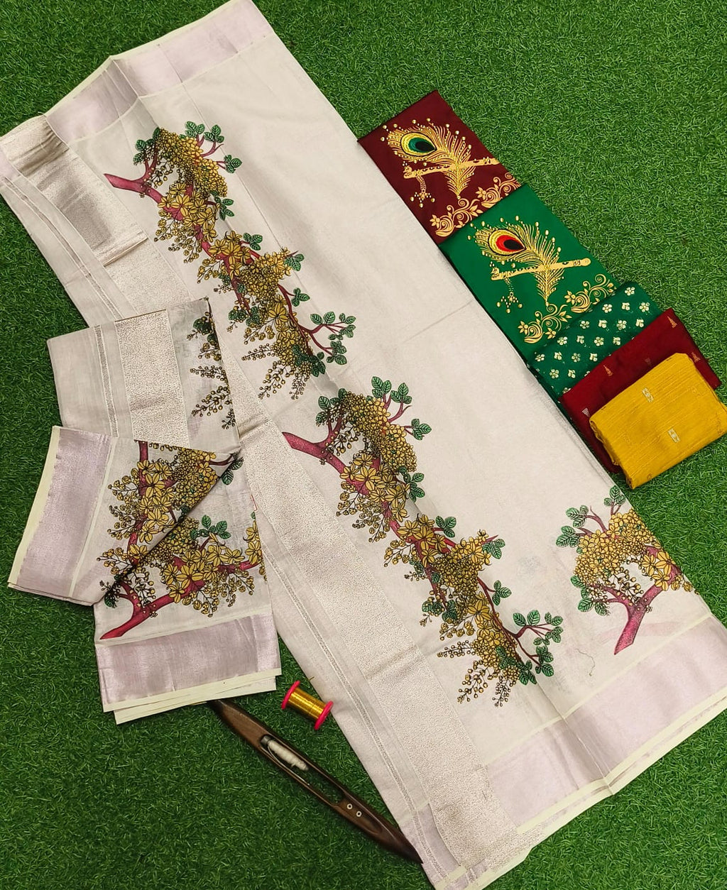 Set mund with Kannikonam print