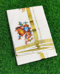 Mens Dhoti with Krishna and Radha print