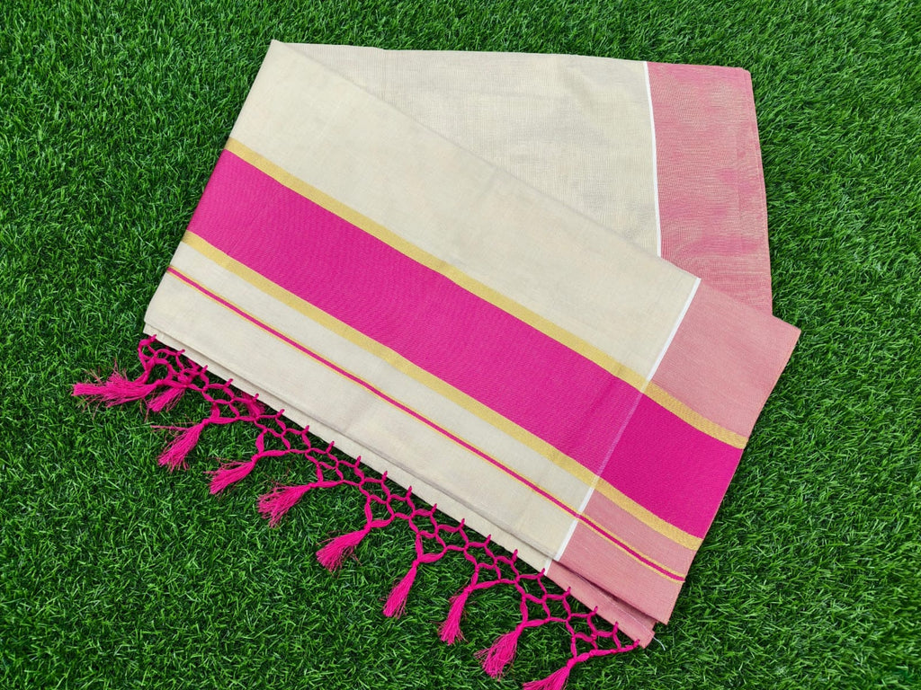 Kerala Tissue with Kara Sarees
