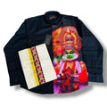 Mens shirt with kathakali print with mund