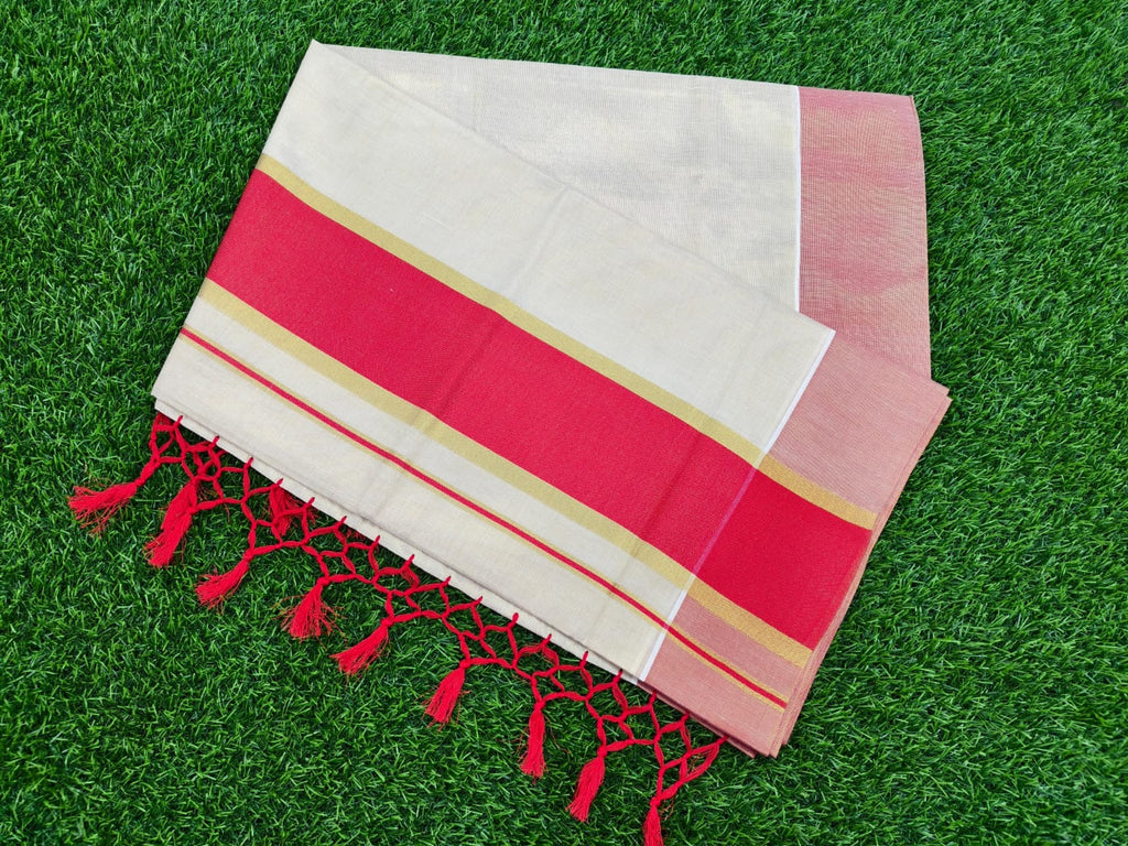 Kerala Tissue with Kara Sarees