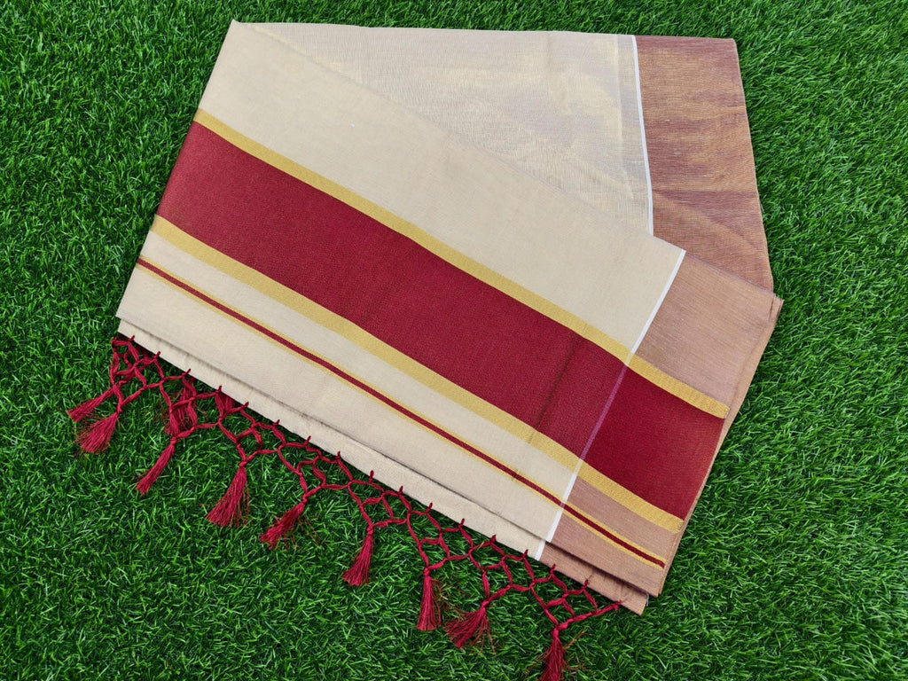 Kerala Tissue with Kara Sarees