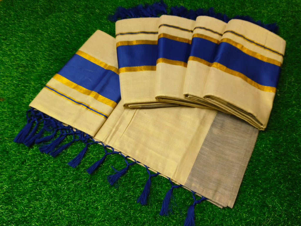 Kerala Tissue with Kara Sarees