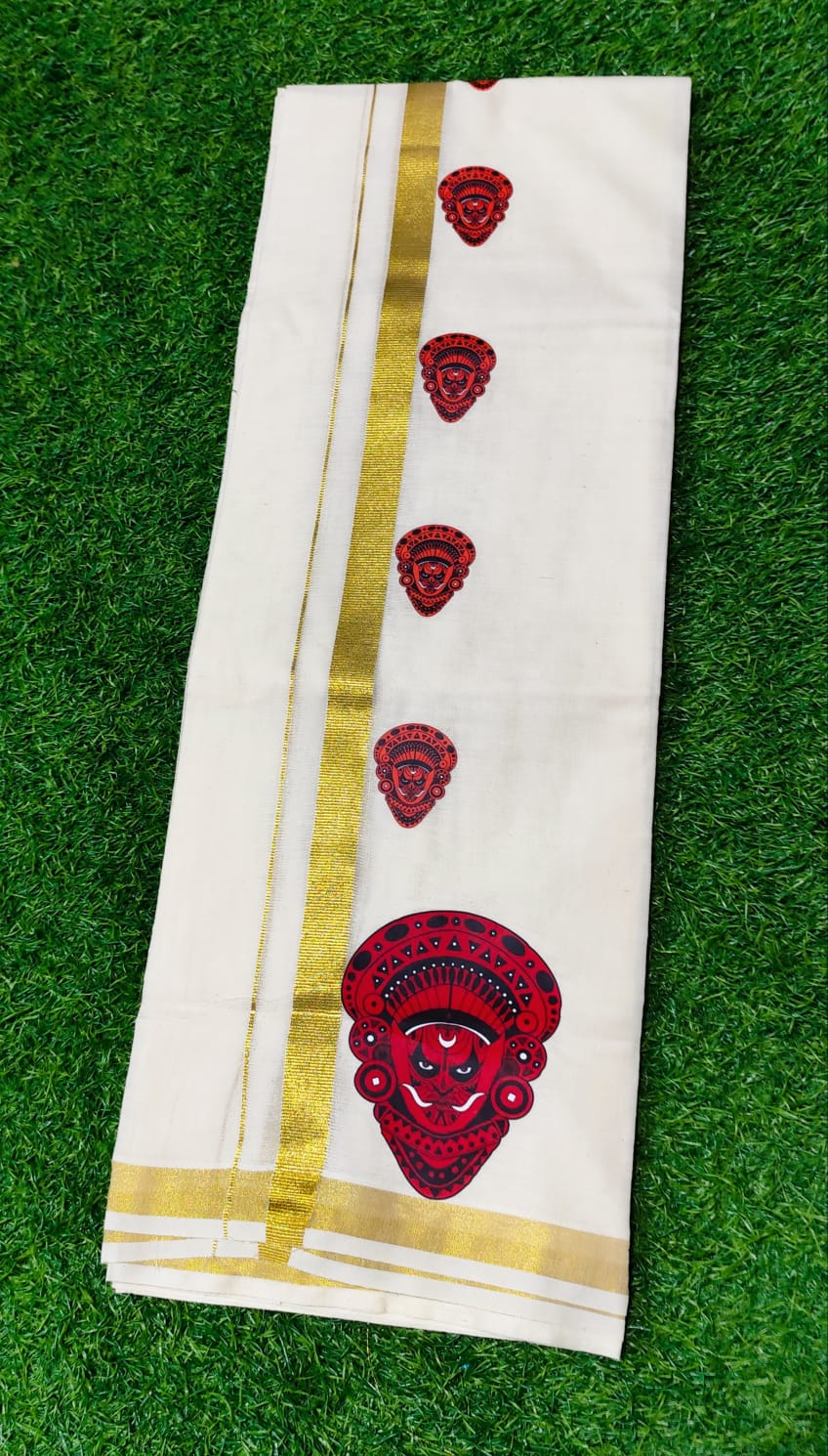Mens Dhoti with theyyam