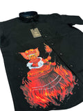 Kathakali heritage with fire Print mens shirt
