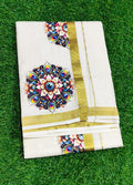 Mens Dhoti with flower print
