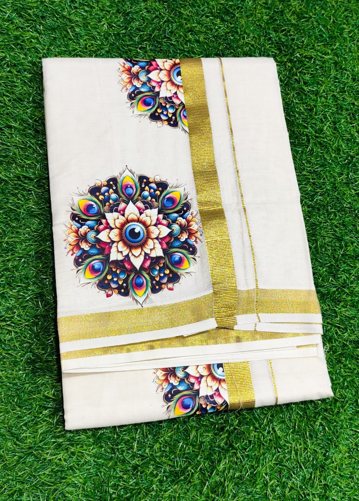 Mens Dhoti with flower print