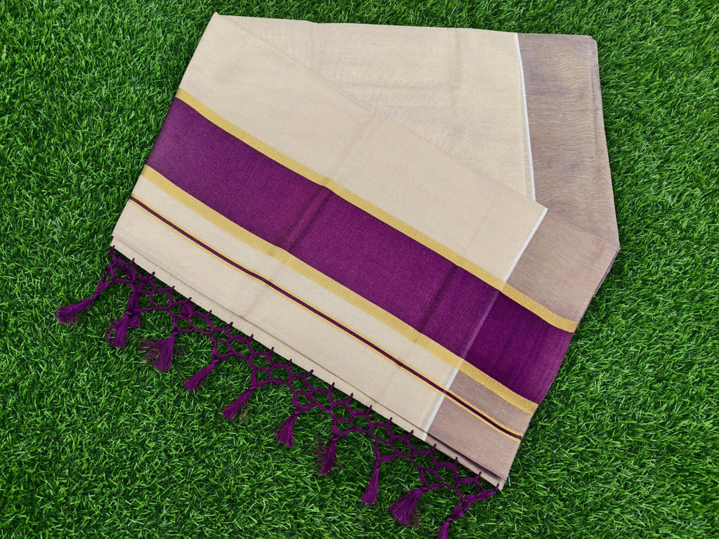 Kerala Tissue with Kara Sarees