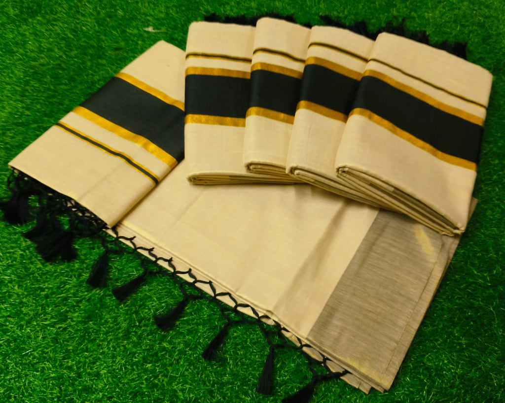 Kerala Tissue with Kara Sarees
