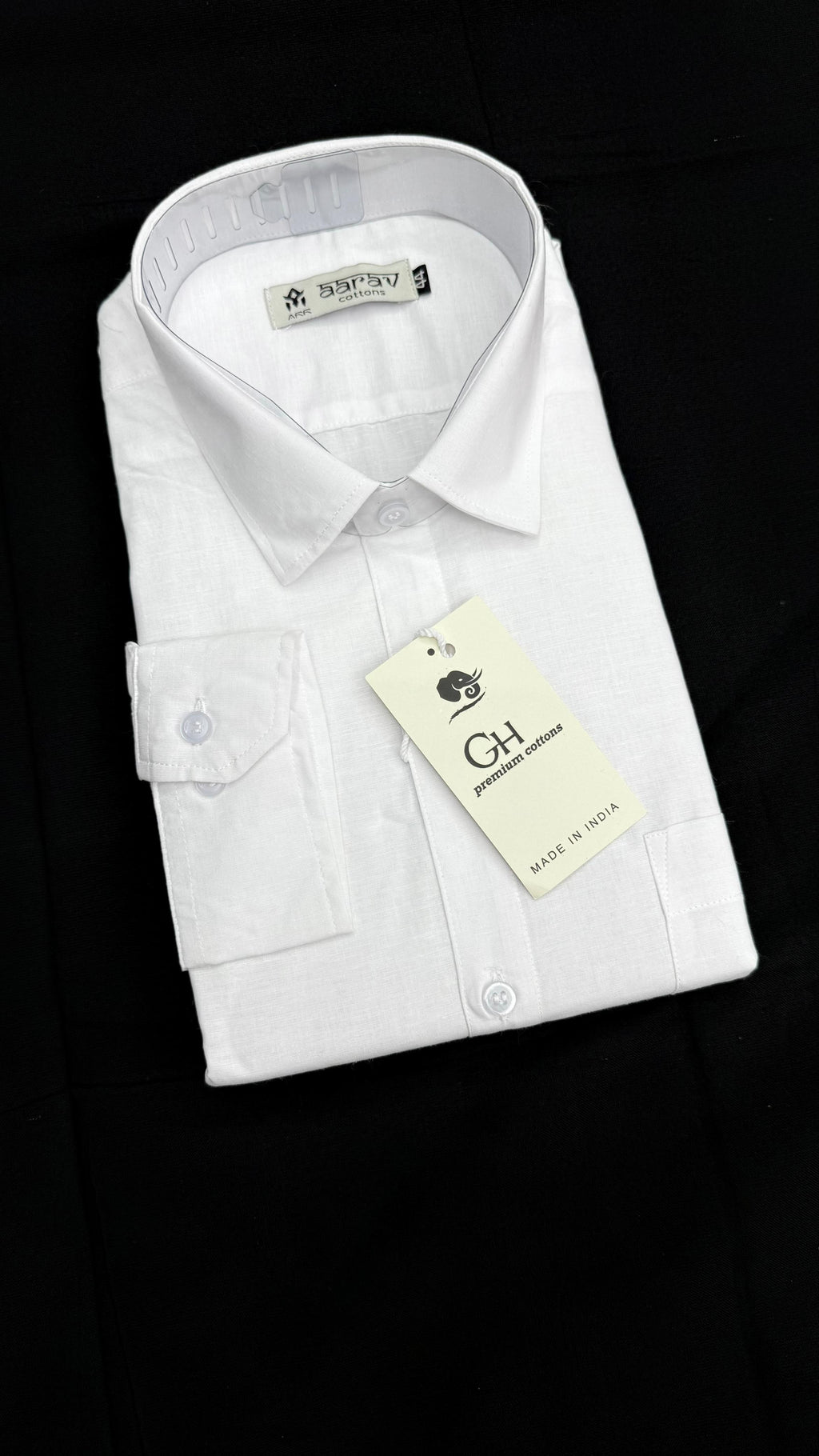 Premium Men’s Pure Cotton White Shirt