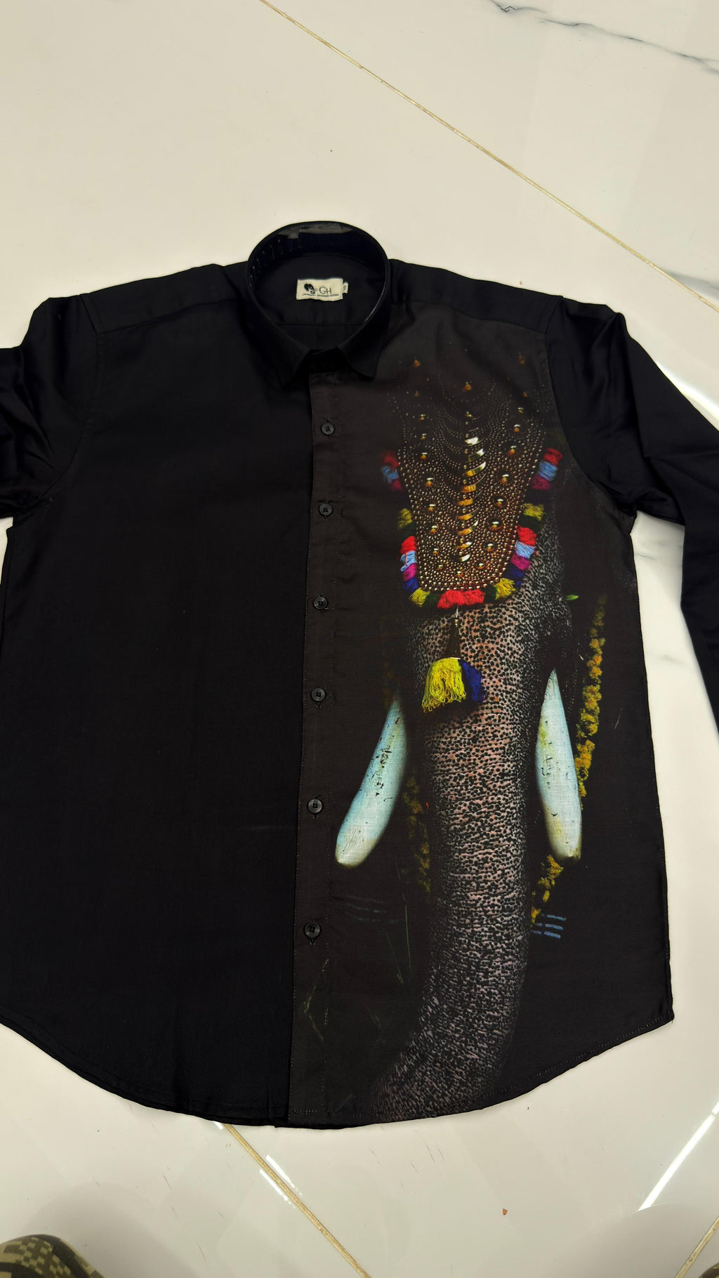 Mens Shirt with elephant print