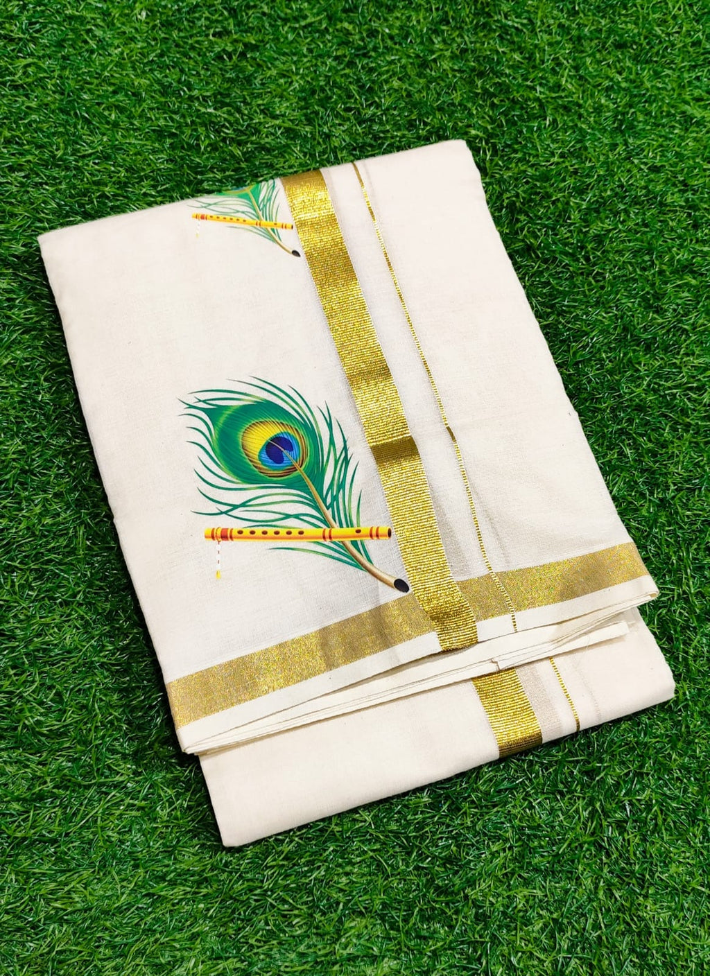 Mens Dhoti with Peeli print