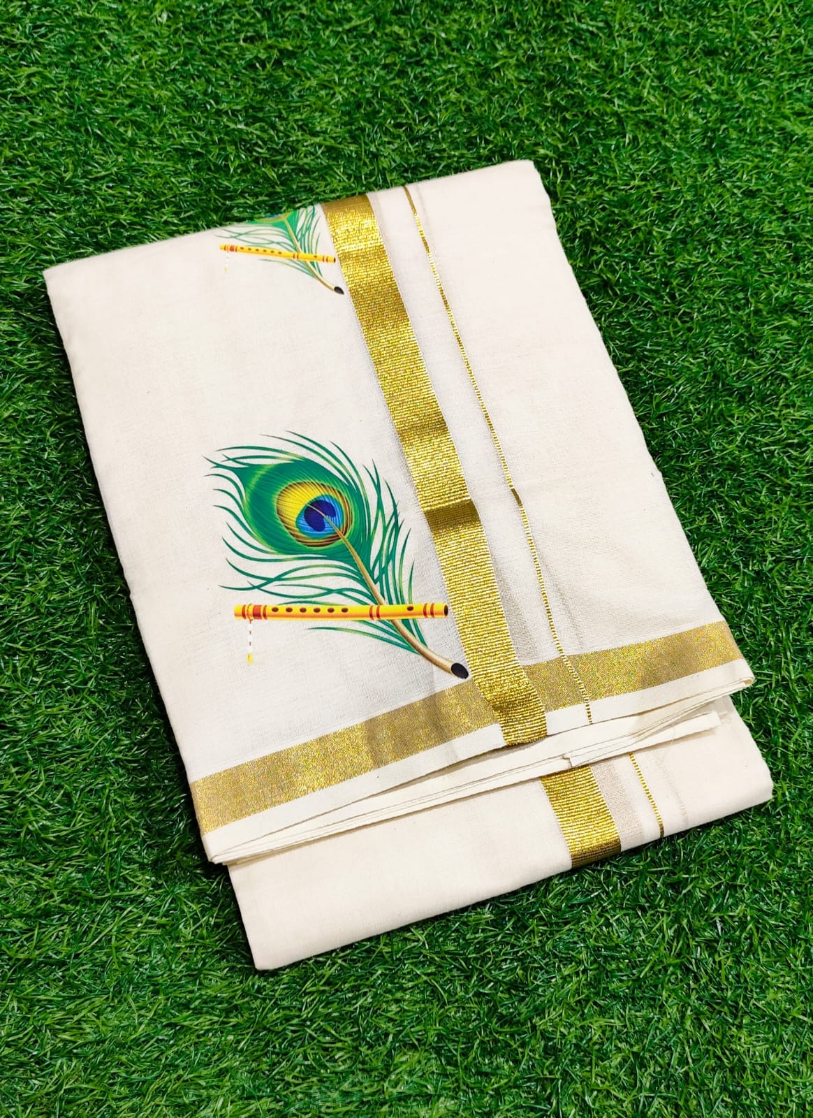 Mens Dhoti with Peeli print