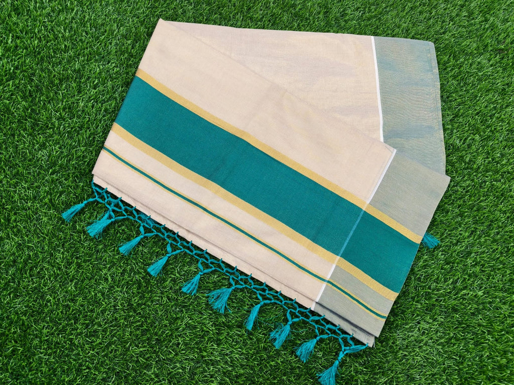 Kerala Tissue with Kara Sarees