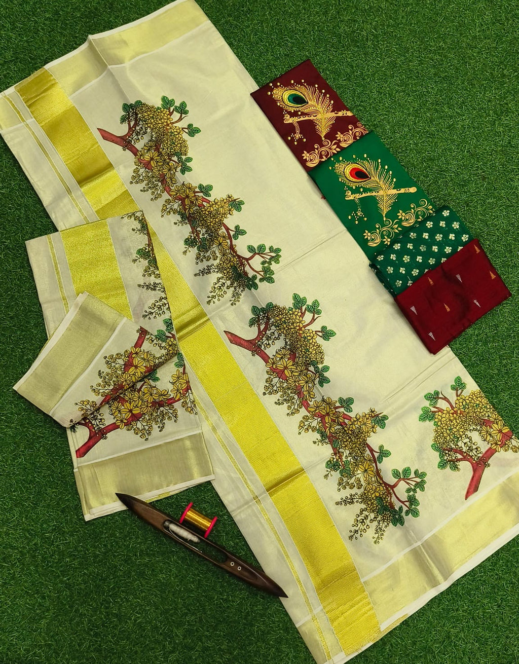 Set mund with Kannikonam print