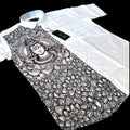 Men's Premium White Shirt with Lord Shiva Artistic Print